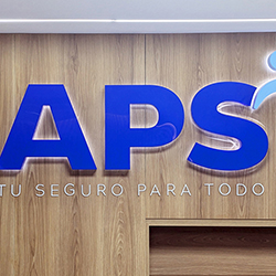 Letrero corporeo APS Recepcion