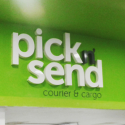 Letrero Pick n Send